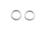 SS JUMP Rings-- 925 Sterling silver--19 Gauge- USA made- 4mm, 5mm, 6mm