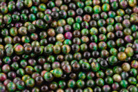 Multi watermelon tiger's eye beads tiger eye. 4mm 6mm 8mm 10mm 12mm round bead green red multi color Great quality full strand 15.5