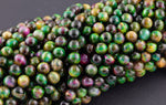Multi watermelon tiger's eye beads tiger eye. 4mm 6mm 8mm 10mm 12mm round bead green red multi color Great quality full strand 15.5