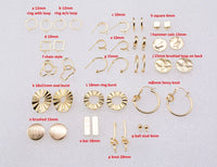 4pcs 14k Gold Earring Stud Findings Earrings stud findings earring findings
