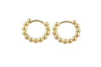 Circle Earring Round Circle Hoops- Solid Brass- 2.5mm thick