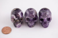 1 Pc Natural Amethyst Stone Skull Shape-  1.5 inches