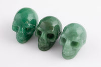 1 Pc Natural Green Aventurine Stone Skull Shape- 1.5 inches