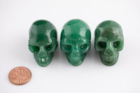 1 Pc Natural Green Aventurine Stone Skull Shape- 1.5 inches