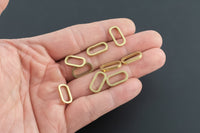 Brass earrings-Earring copper accessories-Ring-Brass jewelry-Oval Ring-16x26mm