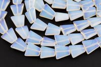 Opalite Quartz- Fan Shaped- Loose Beads- 16mm