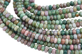 Natural Fancy Agate, High Quality in Faceted Roundel, 4MM, 6MM, 8MM Gemstone Beads