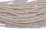 3.5-4mm Crystal Rondelle 1 or 2 or 5 or 10 STRANDS- 13 inch strand- Light Peach #2