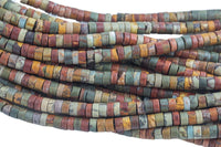 Picasso Jasper Heishi Discs Beads 2x4mm 3x6mm 15.5" Strand