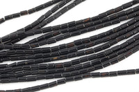 Natural Onyx beads tube tubular beads 15.5" 3x6mm