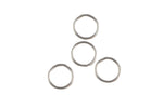 SS JUMP RINGS-- 925 Sterling silver-- Closed-- 6mm Sterling silver - 22 gauge - 10 pcs