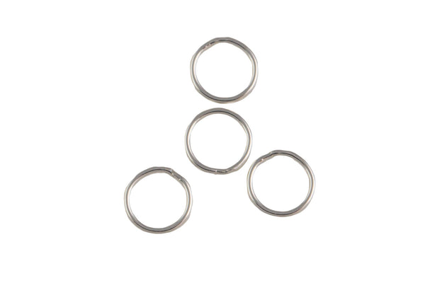 SS JUMP RINGS-- 925 Sterling silver-- Closed-- 6mm Sterling silver - 22 gauge - 10 pcs