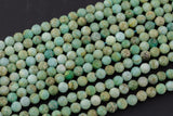 Natural Amazonite Beads Full Strands-15.5 inches-6mm Nice Size Hole-Diamond Cutting, High Facets-Nice and Sparkly-Faceted Round