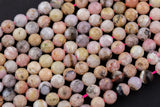 Natural Pink Opal Beads Full Strands-15.5 inches-6mm Nice Size Hole-Diamond Cutting, High Facets-Nice and Sparkly-Faceted Round