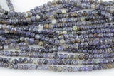 Natural Iolite Faceted Faceted Cube Beads Size 4-5mm 7.5" Strand