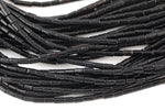 Natural Onyx beads tube tubular beads 15.5" 3x6mm