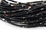 Natural Sardonyx beads tube tubular beads 15.5" 3x5mm