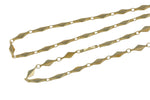 SALE Marquee Chain Brass. By THE YARD / 3 feet -= High Quality Gold Plating. =-