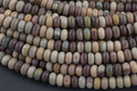 Natural Porcelain Jasper - High Quality in Roundel, 6mm, 8mm- Full 15.5 Inch Strand-15.5 inch Strand Smooth Gemstone Beads