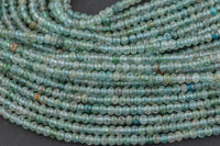 Natural Apatite Beads Full Strands-15.5 inches-2x3mm- Nice Size Hole- Diamond Cutting, High Facets- Nice and Sparkly- Faceted Rondelle