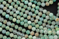 Natural Amazonite Full Strands-15.5 inches-3mm-  Nice Size Hole-  Diamond Cutting, High Facets- Nice and Sparkly- Faceted Round