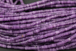 Purple Jade Heishi Discs Beads 2x4mm 3x6mm 15.5" Strand