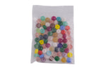 Mixed multi color roundel beads- 80 pcs- Picked at random