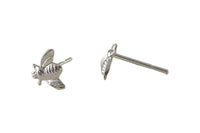 925 Sterling Silver- Bee Earring Stud-- USA Product-6mm