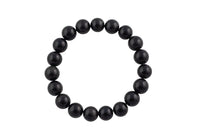Black Tourmaline Bracelet Round Size 6mm and 8mm- Handmade In USA Natural Gemstone Bracelets - Handmade Jewelry - approx. 7"