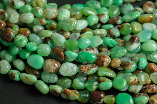 Natural Chrysoprase Nuggets Beads -16 Inch strand - Wholesale pricing AAA Quality- Full 16 inch strand Gemstone Beads