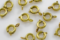 SOLID BRASS FINDINGS Spring Clasps Solid Brass All Sizes