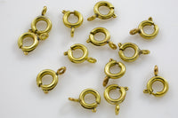 SOLID BRASS FINDINGS Spring Clasps Solid Brass All Sizes