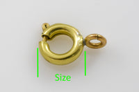 SOLID BRASS FINDINGS Spring Clasps Solid Brass All Sizes