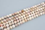 Natural  CREME PERUVIAN CRAZY Laced Agate, High Quality in Round, 6-8mm  Smooth Gemstone Beads