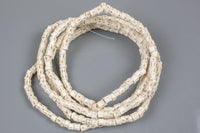 Natural African Fish Bone Beads, Irregular Roundel, about 5mm Size, long strands. 42" Gemstone Beads