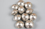 Natural Authentic Ethiopian Jumbo Saucer Silver Bead 26mm -1 pc per Order Gemstone Beads