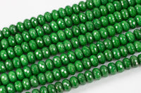 JADE Faceted Roundel 10mm -Full Strand 15.5 inch Strand, AAA Quality